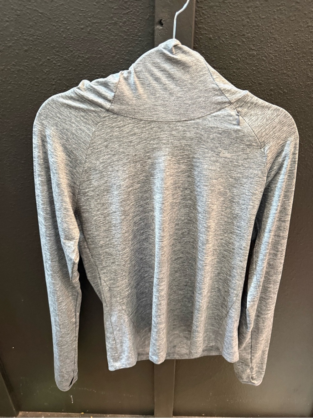 Nike Women's Heather Gray Cowl Neck Lightweight Sweater